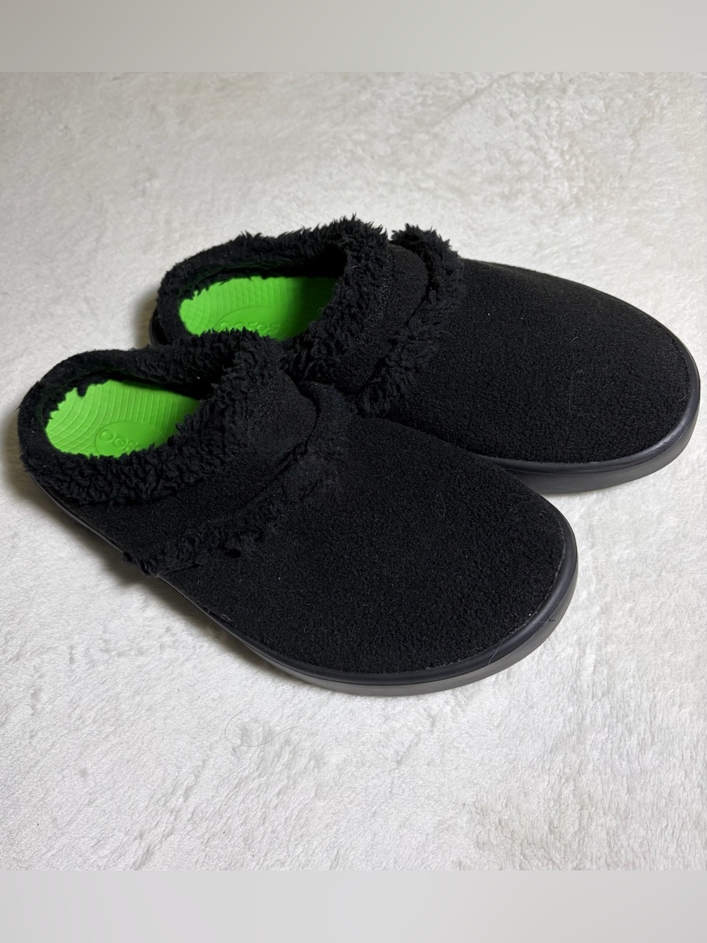 Oofos OOcoozie Mule Black Cozy Slip-On Women’s Shoes Sz 8.5  - EU 39.5 - Picture 3 of 10